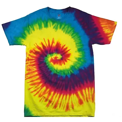 Buy Kids Tie Dye T-Shirt Hand Dyed All-In-One Top Tye Die Colours Festival Vintage • 9.78£