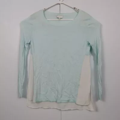 Buy Witchery Womens Knit Top Size XS Light Blue Long Sleeve Round Neck Shirt • 6.15£