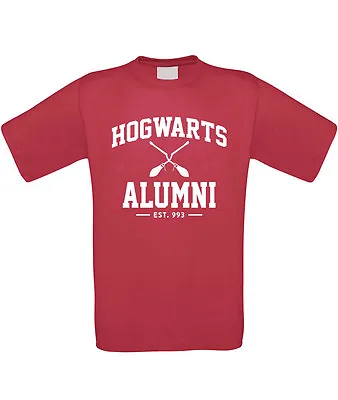 Buy Hogwarts Alumni Mens T-Shirt - Funny Harry Uni College Gift Potter Top Present • 9.49£