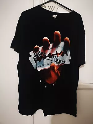 Buy Judas Priest British Steel Artwork T Shirt Large • 5£