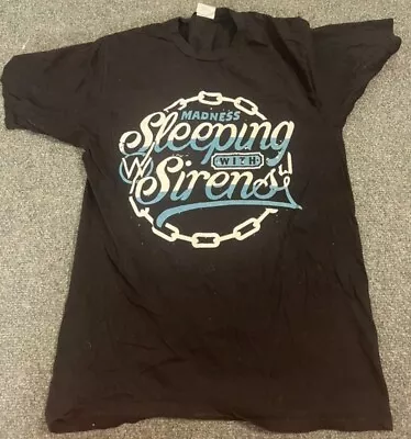 Buy Sleeping With Sirens T Shirt Rock Emo Punk Band Merch Tee Size Small Black • 14.30£