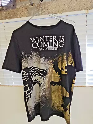 Buy Game Of Thrones Winter Is Coming T Shirt Size Medium New Without Tags • 6.99£