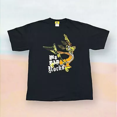 Buy Hong Kong Phooey T-Shirt Mens Large Black My Dad Rocks Fathers Day Hanna Barbera • 12.99£