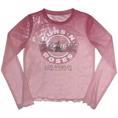 Buy Guns N' Roses Ladies Long Sleeve T-Shirt: Bullet Seal (Mesh) OFFICIAL NEW  • 19.80£