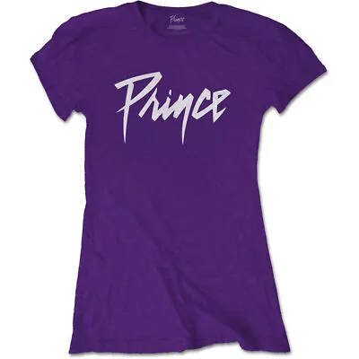 Buy Ladies Prince Purple Rain Logo Official Tee T-Shirt Womens • 15.99£