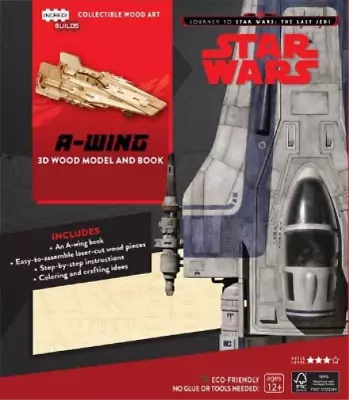 Buy IncrediBuilds: Star Wars: The Last Jedi: A-Wing 3D Wood Mo (Mixed Media Product) • 10.28£