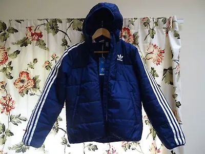 Buy Adidas Blue Padded Jacket H34566 UK 12-13yrs • 13.99£