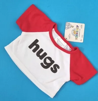 Buy Build A Bear Girls Boys Red & White Hugs T Shirt Clothes BNWT Gift • 12.99£