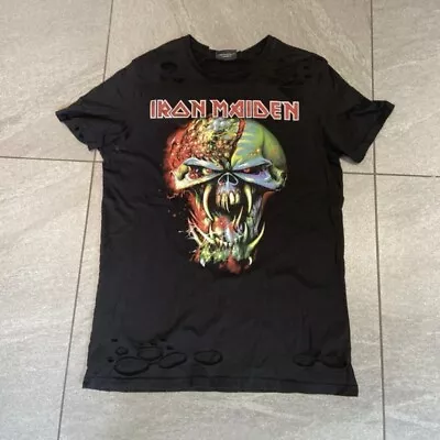 Buy Official Iron Maiden T Shirt Ladies Size Medium Final Frontier Big Head • 9.99£