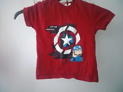 Buy Primark Marvel Captain America Boys T Shirt Aged 3-4yrs • 1.99£
