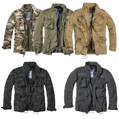 Buy Brandit M65 Giant Jacket Removable Liner Warm Mens Vintage Army Coat • 99.95£