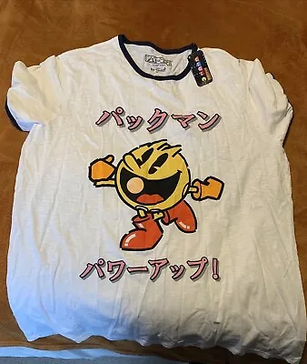 Buy PAC-MAN Men's T-Shirt White (SIZE 2 XL) Primark - NEW With Tag - Retro PAC Man • 12.50£