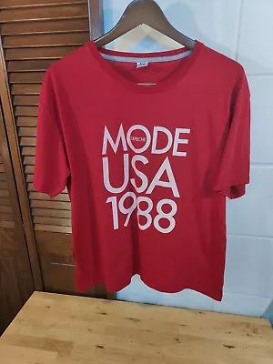 Buy Depeche Mode Merch Shirt Women's XL Red Retro Music • 14.17£