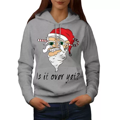 Buy Wellcoda Funny Santa Christmas Womens Hoodie, Evil Casual Hooded Sweatshirt • 28.99£