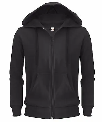 Buy  New Plain Mens Hoodie Fleece Pullover & Zip Jacket Sweatshirt Hooded Top XS-3XL • 11.99£