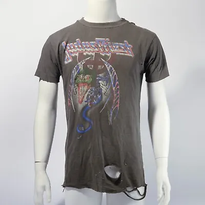 Buy Judas Priest Original Vintage 1991 Painkiller Thrashed Tour T-Shirt Metal Size L • 189.45£