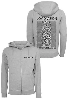 Buy Merchcode Jersey Men's Sweatshirt With Hood Zip Joy Division Up Grey Melange • 78.90£