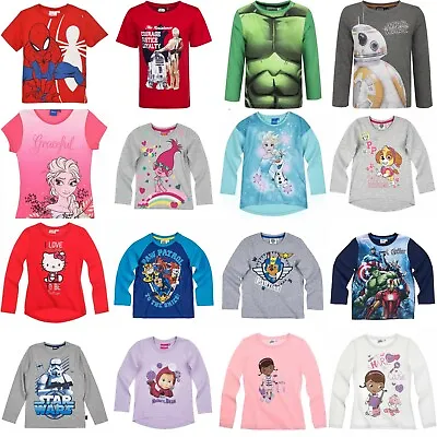 Buy Boys Girls Kids Children Short / Long T Shirt Top Age 2-10 Stock Clearing Sale • 3.99£