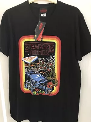 Buy Stranger Things Boarder T Shirt - Retro, 1980’s, Arcade,Upside Down + 5 Badges • 14£