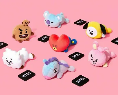 Buy BTS BT21 Official Authentic Merch Plush Lying Doll Magnet + Tracking Number • 29.35£
