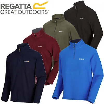 Buy Regatta Mens Thompson Half Zip Micro Fleece Top Pullover • 11.95£