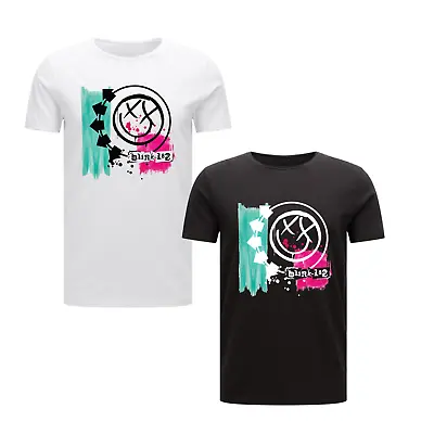 Buy Blink 182 Album Cover Adults T-shirt Pop Music Band Event Smiley Graphic Top • 13.49£