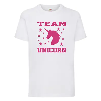 Buy Team Unicorn - Girls, Childrens, Kids T-Shirt - Unicorn Themed Party T-Shirts • 11.99£
