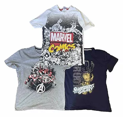 Buy 3 Official Marvel T Shirts Mens Small • 9.80£