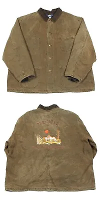Buy Vintage DICKIES Chore Coat Blanket Lined | 3XL | Workwear Jacket Emboidered AF40 • 107.99£