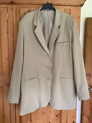 Buy Pretty Little Thing Light Olive Green Tailored Blazer Jacket - Oversized Size 16 • 4.95£