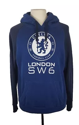 Buy Adults Official Chelsea FC Blue Hoodie Size Medium • 20£