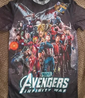 Buy Mens Marvel Avengers T Shirt Size XS Slim Fit T Shirt New With Tag • 3£