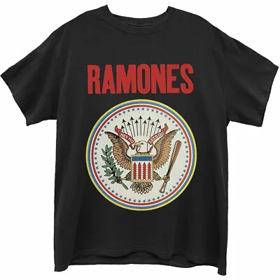 Buy The Ramones   Unisex T- Shirt - Full Colour Seal - Black  Cotton  • 16.99£