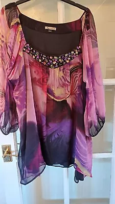 Buy Vintage Sequins And Pearls Multicoloured Evening Wear  Wear Top • 8£