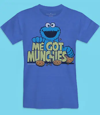 Buy Sesame Street Cookie Monster Munchies Men's T-Shirt S M L XL Cartoon Gift Top • 19.99£