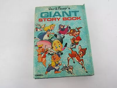 Buy Vintage Walt Disney's Giant Story Book Hard Cover With Dust Jacket Purnell • 30£
