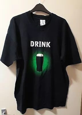 Buy Guinness Black St Patrick's Day T-shirt, Fruit Of The Loom Screen Stars, Size XL • 8£