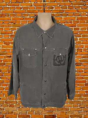 Buy Mens Animal Uk Large Brown Denim Lightweight Shirt/jacket Casual Coat Button Up • 14.99£