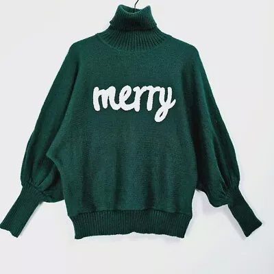 Buy Green   Merry   Christmas Jumper - Large • 12£