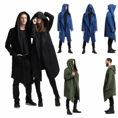 Buy NEW Unisex Gothic Steampunk Assassin Coat Hooded Cardigan Jacket Hoody Long Top • 36.42£