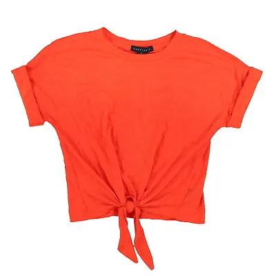 Buy Sanctuary Women's T-Shirt Lightweight Tie Front Tee Short Sleeve Crew Neck Top S • 18.89£