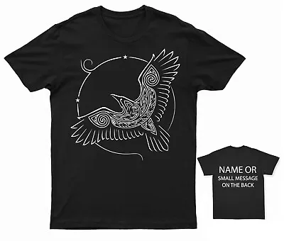 Buy Viking Raven Graphic T-Shirt Nordic Mythology Inspired Unisex Tee • 14.95£