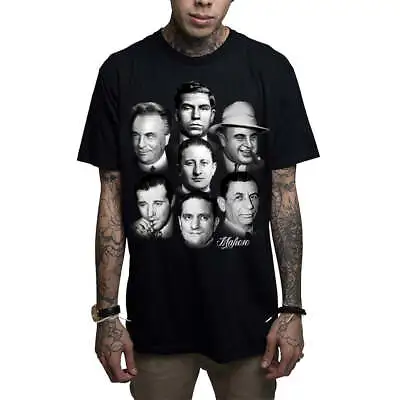 Buy Mafioso Born Killers Black Mens T-Shirt Streetwear Alternative Tattoo Clothing • 31.57£