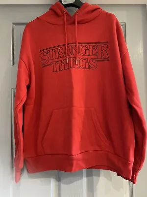 Buy STRANGER THINGS Primark Red Women's Hoodie Medium 12/14 Casual Retro Cotton Rich • 4.99£