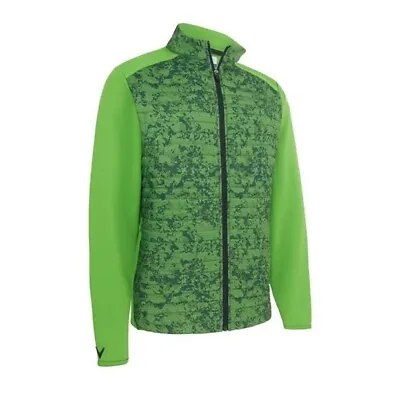 Buy Callaway Mens Long Sleeve Camo Jacket Online Lime Quilted • 29.99£