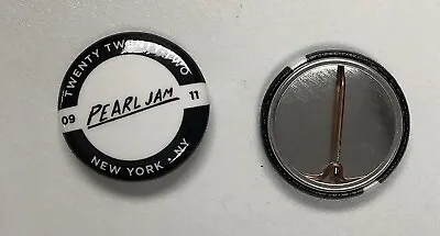 Buy Pearl Jam New York Pin #1 NYC 9/11/22 Concert Eddie Vedder New Merch Button • 18.33£