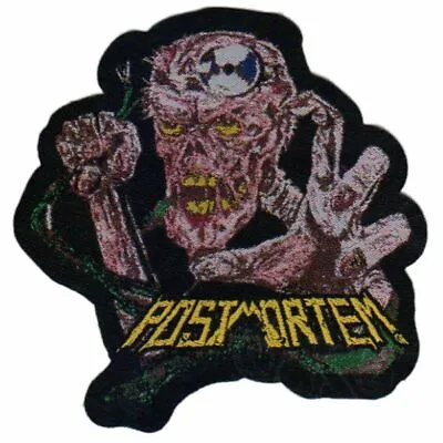 Buy Postmortem Last Aid To Die Shape Sew On Patch Official Death Metal Band Merch • 6.31£