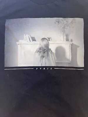 Buy Hot Topic PVRIS Band T-Shirt Men's Size Medium - Black W/ Girl Facing Wall • 9.44£