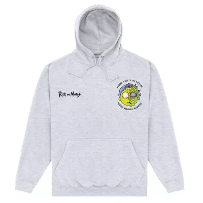 Buy Official Rick And Morty Nobody Exists Hoodie Long Sleeve Print OTH Hoody Top • 45.95£