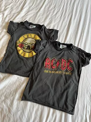 Buy Baby Rock Band T-shirts 6-12 Months AC/DC, Guns N Roses • 6£